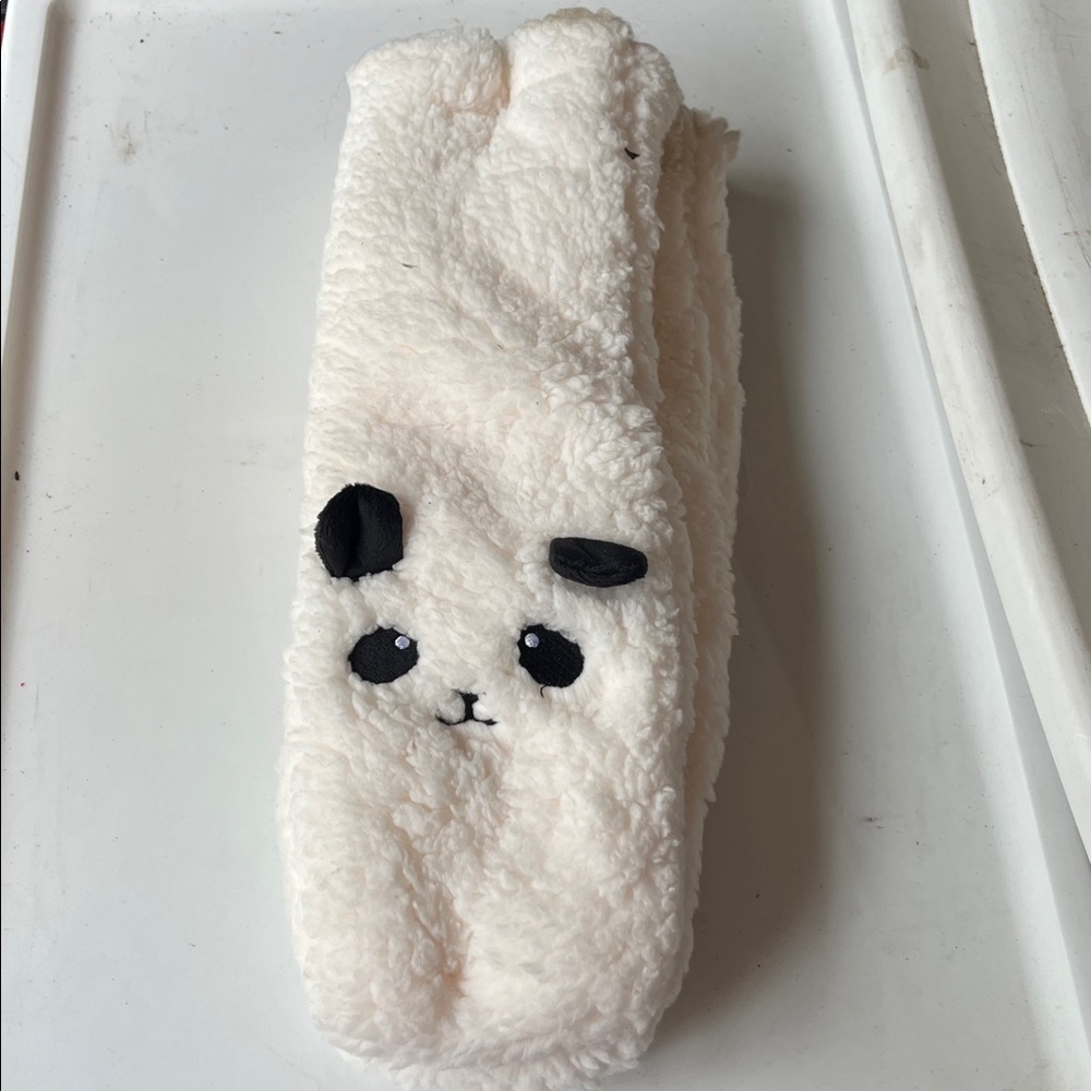 Panda Gripper Sherpa Socks - Picture 2 of 3
